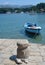 Boat and mooring Kolocep Island Croatia