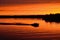 Boat Motoring After Sunset