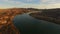 Boat Moves Down Colorado River Needles California United States