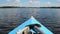 Boat moving through water, traveling, active rest, canoe, kayak