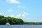 Boat on the Ohio River Background