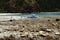 Boat Parked on Rocks