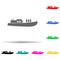 Boat, passenger, people multi color style icon. Simple glyph, flat vector of water transportation icons for ui and ux, website or