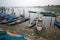 Boat pattern at chilika lake rambha odisha