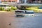 Boat with people in River Torrens