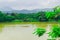 Boat at Perfume River (Song Huong) near Hue, Vietnam