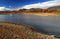 Boat on picturesque lake