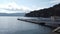 The boat pier in Ashi Lake, Hakone Japan.