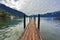 Boat pier on Lake Leman