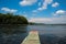 Boat Pier on Snagov Lake, Romania