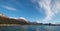 Boat point of view of Resurrection Bay on the Kenai Peninsula in Seward Alaska USA