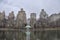 The boat pond in Central Park, New York