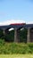 Boat on Pontcysylllte aquaduct in Wales