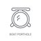 Boat Porthole icon. Trendy Boat Porthole logo concept on white b