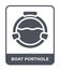 boat porthole icon in trendy design style. boat porthole icon isolated on white background. boat porthole vector icon simple and