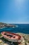 Boat in Porto Limnionas in Zakynthos