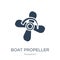 boat propeller icon in trendy design style. boat propeller icon isolated on white background. boat propeller vector icon simple