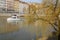 Boat and Quai Saint-Vincent in Lyon