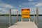 Boat ramp dock signage