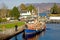 Boat ready to enter Loch Ness.