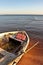 Boat on Red sea beach in Dahab