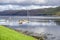 Boat reflections on Loch Harport
