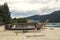 Boat repairing on the beach