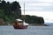 Boat resting at Puerto Varas, Chile