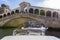 Boat and Rialto Bridge