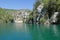 Boat ride on esparron lake, France