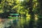 Boat ride on the river Black Drin at the monastery St Naum