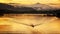 boat on river with bridge and mountain, Sangkhlaburi