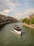 Boat on river Seine