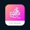 Boat, Rowing, Training, Water Mobile App Button. Android and IOS Line Version