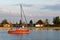 Boat in Rust Port, Neusiedlersee, Burgenland, Austria