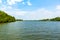 Boat safari through mangrove jungle Bentota Ganga River Bentota Beach Sri Lanka