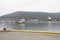 boat sailing in the port of Tromso, northern Norway