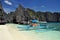 Boat on Shimizu Island near El Nido - Palawan, Philippines