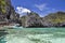 Boat on Shimizu Island near El Nido - Palawan, Philippines