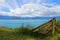 Boat on shore of General Carrera Lake, Patagonia, Chile