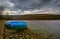 A boat on the shore of Lake Solina