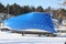 Boat with Shrink Wrap