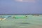 The boat in Shuab bay on Socotra island, Indian ocean, Yemen