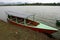 A boat in Situ Cileunca, Pangalengan, West Java, Indonesia. The atmosphere of Lake Cileunca