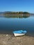 Boat and Slanica Island, Slovakia