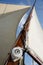 Boat standing and running rigging - mainsail,backstay,ropes