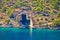 Boat and submarine shelter on Brac island