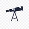 Boat Telescope transparent icon. Boat Telescope symbol design fr