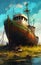 Boat in Top Grass Covered Field: Stylization, Fallout, and a Dil