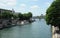 Boat traffic on Seine